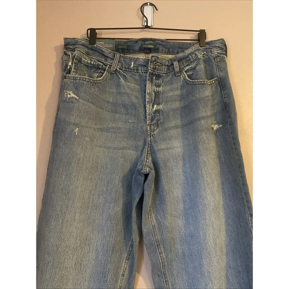 Women's High-Rise Straight Jeans - Wild Fable - Size 17 Medium Wash NWT